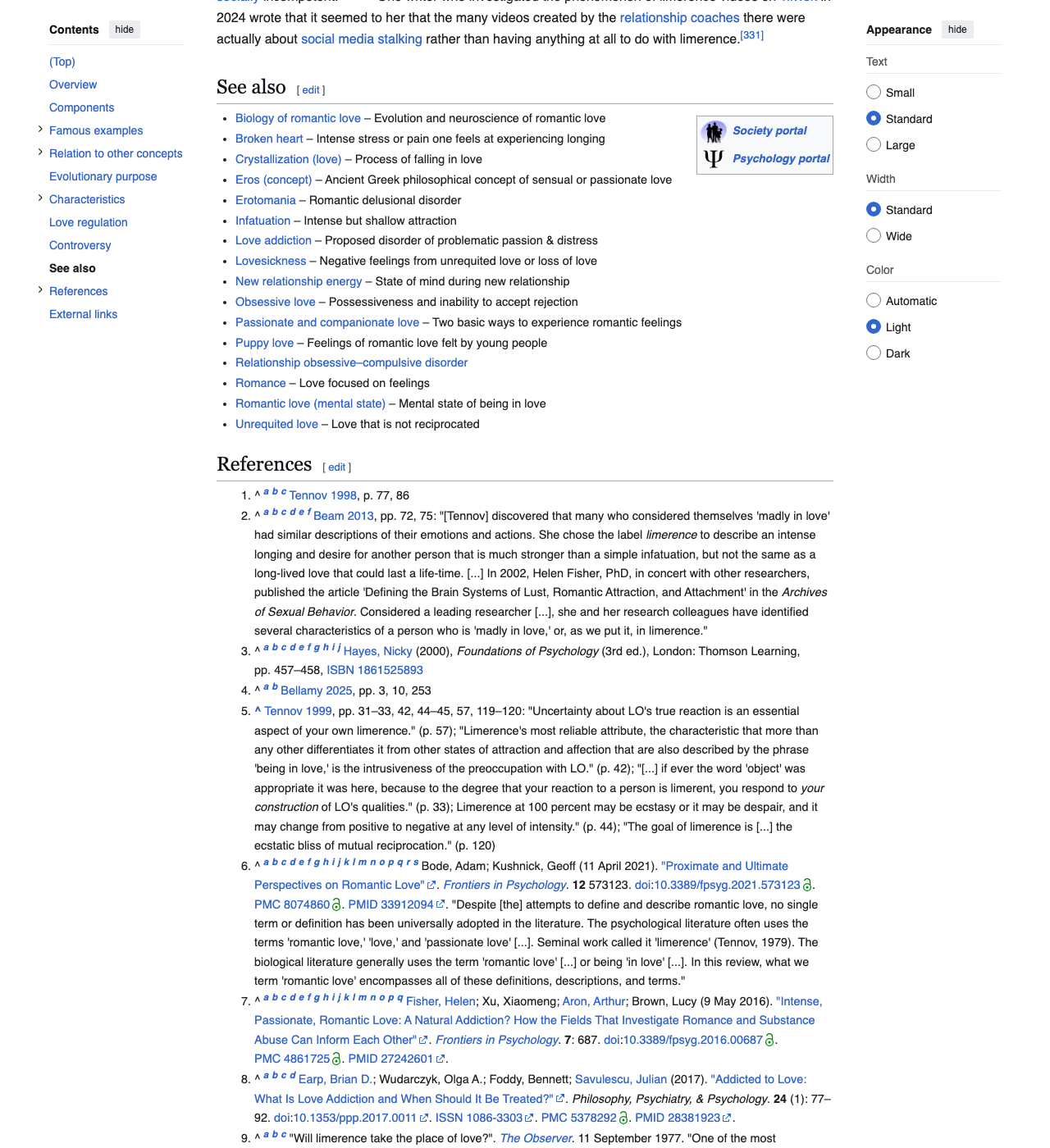 Live Wikipedia References section citing Joe Beam